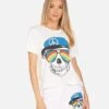 Wolf Rainbow Peace Skull