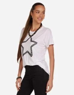 Wolf Chain Star -Lauren Moshi Shop M 2186 TNC 15707 WHT 02