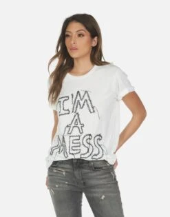 Wolf I'm A Mess -Lauren Moshi Shop M 2186 TNC 1E120 MLK 08