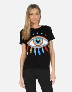 Edda Rainbow Lightning Eye 9 Edda Rainbow Lightning Eye -Lauren Moshi Shop ML 6072 VCT BLK 03