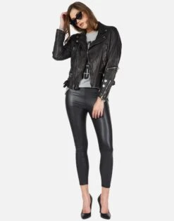 Posey Cracked RnR Spray -Lauren Moshi Shop cracked rock n roll leather moto jacked 1322 LTR 22843 BLK 03