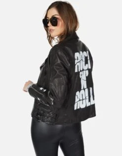 Posey Cracked RnR Spray -Lauren Moshi Shop cracked rock n roll leather moto jacked 1322 LTR 22843 BLK 06