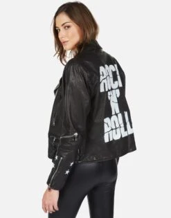 Posey Cracked RnR Spray -Lauren Moshi Shop cracked rock n roll leather moto jacked 1322 LTR 22843 BLK 11