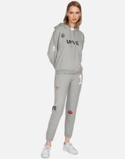 Brynn #1 Love 27 Brynn #1 Love -Lauren Moshi Shop lauren moshi 1 love crop sweatpant 4092 GSA 33380 HEG 03
