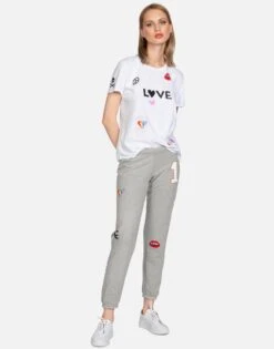 Brynn #1 Love 29 Brynn #1 Love -Lauren Moshi Shop lauren moshi 1 love crop sweatpant 4092 GSA 33380 HEG 11