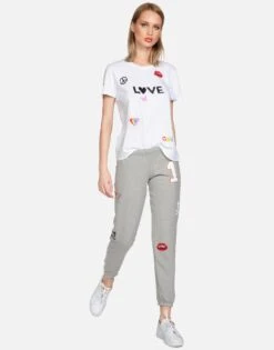 Brynn #1 Love 22 Brynn #1 Love -Lauren Moshi Shop lauren moshi 1 love crop sweatpant 4092 GSA 33380 HEG 13