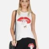 Ashlin XO Shh Lip -Lauren Moshi Shop lauren moshi XO shh lip tank tee 2245 VCT 13116 MLK 10
