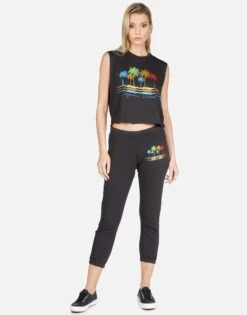 GiGi Cali Dreaming -Lauren Moshi Shop lauren moshi cali dreaming crop tank 2292 CTT 13093 ONYX 09