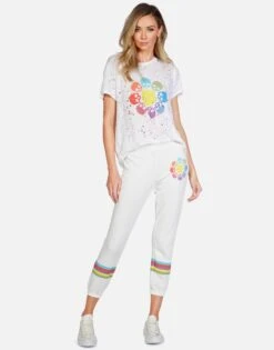 Alana Skull Flower 11 Alana Skull Flower -Lauren Moshi Shop lauren moshi color skull flower crop sweatpant 4035 FTL 13139 MLK 01