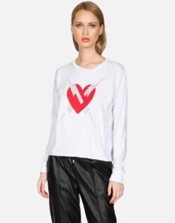 Luella Crystal Lightning Love -Lauren Moshi Shop lauren moshi crystal lightning love ls tee 2254 CTT 13363 WHT 01