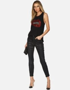 Peyton Crystal Biting Lip -Lauren Moshi Shop lauren moshi crystal lip tank tee 2237 VCT 13056 BLK 04 361353ce cc1e 4c59 8769 004cbbfb9847