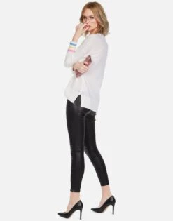 Vivian Dripping Star -Lauren Moshi Shop lauren moshi dripping star hand knit cashmere sweater 1391 CSM 13230 CRME 02