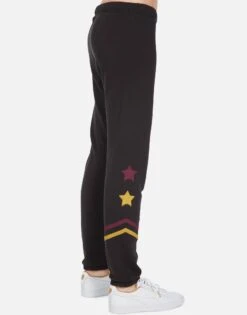 Brynn Dripping Star -Lauren Moshi Shop lauren moshi dripping star sweatpant 4092 FTL 13234 ONYX 02