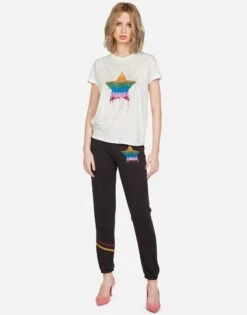 Brynn Dripping Star -Lauren Moshi Shop lauren moshi dripping star sweatpant 4092 FTL 13234 ONYX 04