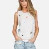 Peyton Evil Eye Elements -Lauren Moshi Shop lauren moshi evil eye elements high neck tank 2237 VCT 13187 MLK 02