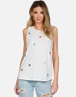 Peyton Evil Eye Elements 11 Peyton Evil Eye Elements -Lauren Moshi Shop lauren moshi evil eye elements high neck tank 2237 VCT 13187 MLK 03