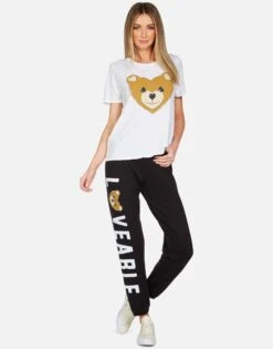 Croft Heart Teddy -Lauren Moshi Shop lauren moshi heart teddy vintage ss tee 2213 CTT 13275 WHT 04