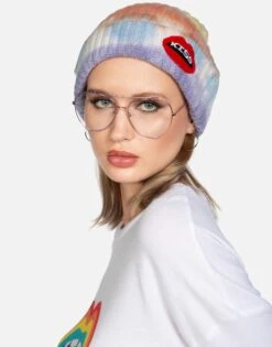 Blix Kiss Lip Cashmere -Lauren Moshi Shop lauren moshi kiss lip cashmere slouch beanie 9073 CSM 3P134 HVSTCD 01