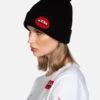 Blix Kiss Lip Black -Lauren Moshi Shop lauren moshi kiss lip patch cashmere beanie 9073 CSM 3P134 BLK 02