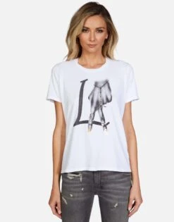 Croft LA Peace Finger -Lauren Moshi Shop lauren moshi la peace finger ss tee 2213 CTT 13154 WHT 03