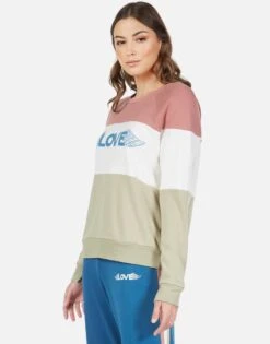 Kiernan Love Wings -Lauren Moshi Shop lauren moshi love wings color block pullover 1328 CSA 12831B ARME 02