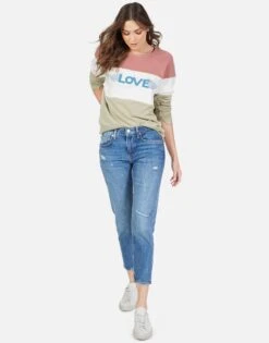 Kiernan Love Wings -Lauren Moshi Shop lauren moshi love wings color block pullover 1328 CSA 12831B ARME 06