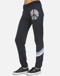 Gia Rainbow Ray Peace -Lauren Moshi Shop lauren moshi rainbow ray peace sweatpant 4009 CSA 13673 ONX 05