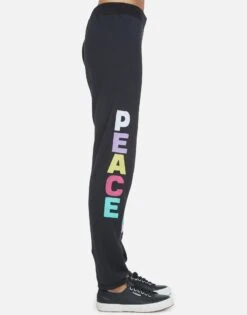 Gia Rainbow Ray Peace -Lauren Moshi Shop lauren moshi rainbow ray peace sweatpant 4009 CSA 13673 ONX 06