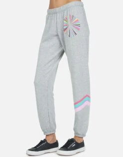 Brynn Rainbow Ray Peace -Lauren Moshi Shop lauren moshi rainbow ray peace sweatpant 4092 HRP 13673 HEG 07