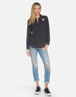 Sloane Music Skull -Lauren Moshi Shop lauren moshi womens clothing made in usa 1221 LTW 24296 ONX 04