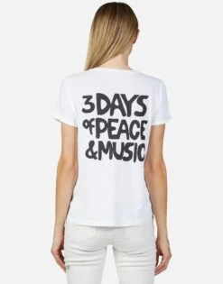 Edda Woodstock Peace -Lauren Moshi Shop lauren moshi woodstock music peace vintage tee 2117 VCT 13467 WHT 05