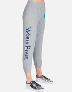 Alana World Love -Lauren Moshi Shop lauren moshi world peace cropped sweatpant 4035 HAC 13107 HEG 08