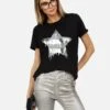 Edda X Dripping Star -Lauren Moshi Shop lauren moshi x foil dripping star vintage ss tee 2117 VCT X13236 BLK 01