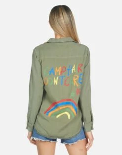 Sloane Camp Hair Don't Care -Lauren Moshi Shop made in los angeles usa sloane lauren moshi clothing 1221 LTW 24286 MLTY 05