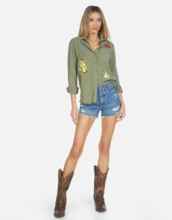 Sloane Camp Hair Don't Care -Lauren Moshi Shop made in los angeles usa sloane lauren moshi clothing 1221 LTW 24286 MLTY 10